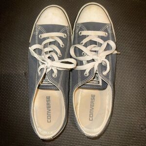 Converse Women’s Low Top Canvas Sneakers in Navy